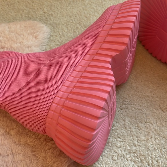 New/WOT/ Pink Knit Retro Platform Tall Boots💖 - Picture 9 of 16